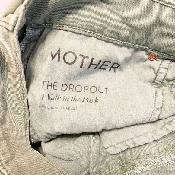 MOTHER The Dropout A walk in the park Poison Ivy Green Jeans Pants Women’s Sz 24 - Picture 12 of 12